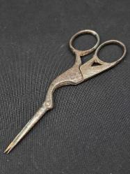 100 YILLIK EL YAPIMI KUŞ FORMLU MAKAS. 22 CM