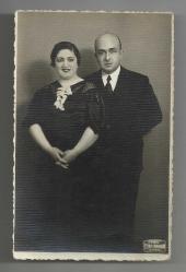 FOTO FERİT İBRAHİM - İSTANBUL / 2 NİSAN 1937 BİR ÇİFTİN FOTOĞRAFI...