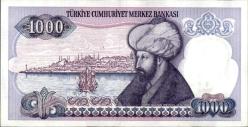 7.EMİSYON 1000 TÜRK LİRASI ÇİL