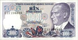 7.EMİSYON 1000 TÜRK LİRASI ÇİL