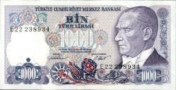 7.EMİSYON 1000 TÜRK LİRASI ÇİL