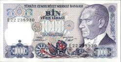 7.EMİSYON 1000 TÜRK LİRASI ÇİL
