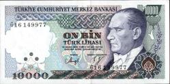 7.EMİSYON 10.000 TÜRK LİRASI ÇİL