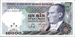 7.EMİSYON 10.000 TÜRK LİRASI ÇİL