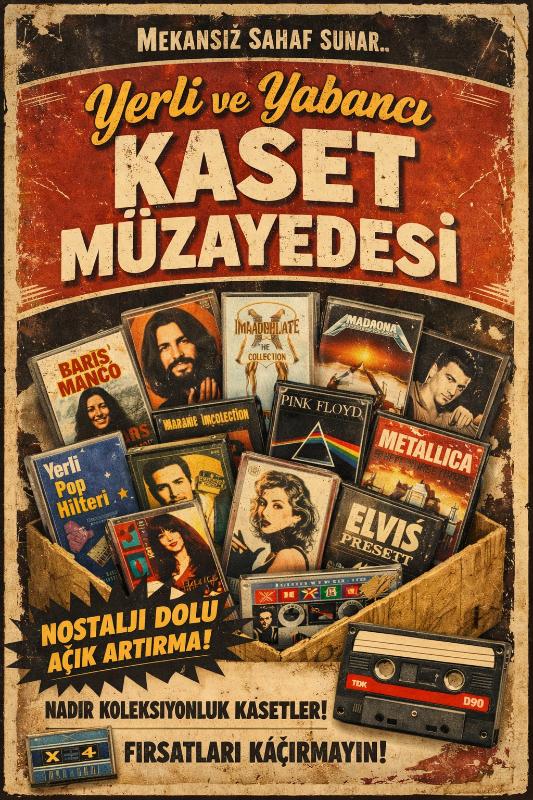 Yerli ve Yabancı Kaset Müzayedesi