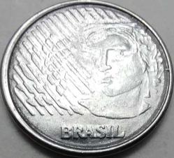 Brezilya 1994 5 Centavos Paslanmaz Çelik Cumhuriyet Büstü Temalı