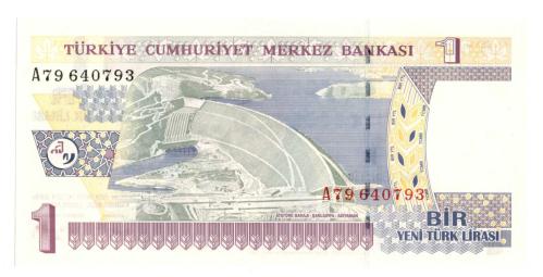 8.EMİSYON 1 YTL SERİ A79 ÇİL SON PREFİX