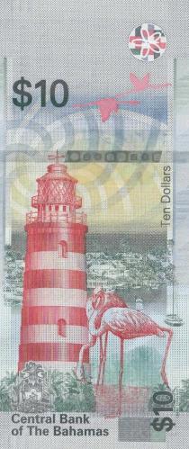 BAHAMALAR 10 DOLLARS 2022 P#87 ÇİL