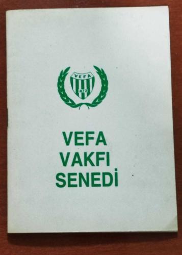 20484-VEFA VAKFI SENEDİ ** 28 SAYFA **
