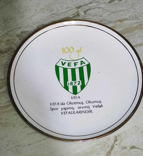 20415-KOLEKSİYONLUK **ÇOK NADİR**VEFA 100.YIL PORSELEN TABAĞI