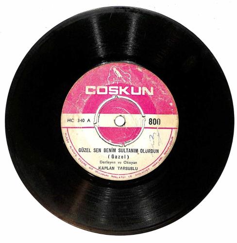 Kaplan Tarsuslu – Güzel Sen Benim Sultanım Olurdun & Bırak Nazlanma Be Meyhaneci Plak (10/6.5) PLK26874