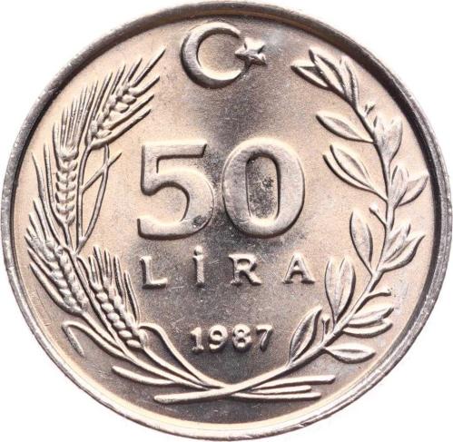 1987 Yılı 50 Lira - ÇİL TCM3153