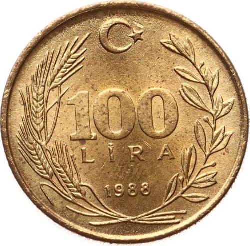 1988 Yılı 100 Lira - ÇİL TCM3169
