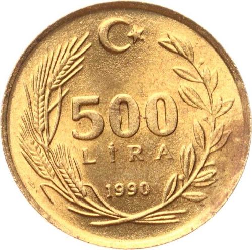 1990 Yılı 500 Lira - ÇİL TCM3173