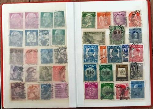 CEP BOY PUL DEFTERİ VE 148 ADET YABANCI PUL (HAZIR HEDİYELİK KOLEKSİYON)