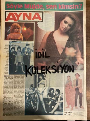 AYNA AKTÜELİTE VE MAGAZİN GAZETESİ - DOĞUM GÜNÜ HEDİYESİ (TURKİSH - NEWSPAPER) - 8 OCAK 1986 - SAYI : 48 - TAM TAKIM 12 SAYFADIR -Mevlüt Aydın-Sevtap Parman-Tarık Akan-Kadir İnanır-Yaşar Alptekin-Canan Özbek-Erşan Halistürk-Müjde Ar-Suat Ebrem-Atilla Özdemiroğlu-Kamuran Akkor-Samime Sanay-Sakıp Sabancı-İlknur Odabaş-Adil Kanbak-Yaşar Sönmez-Mehmet Durmaz-Zeki Müren-İlham Behlül Pektaş-Selami Şahin-Ülkü Aker-Coşkun Sabah-Muzaffer Özpınar-Sevim Yücel-Saadettin Öktenay-Cemil İpekçi-Orhan Gencebay-Berhan Şimşek-Bülent Aras-Küçük Emrah-Süha Özger-Murti-Murteza Elgin-Arif-Mehtap Ar-Şerif Yüzbaşıoğlu-Samuel Fritz-Barbara Bell-Engin Kefeç-Nil-Muazzez Abacı-Seda Sayan-Meral Gökçe-Deniz Akbulut-Pembe Mutlu-Çiğdem Işbilir-Selçuk Ural-Gülşen Bubikoğlu-Müge Akyamaç-Halit Akçatepe-Aysel Mutlu-Pekşan Koşar-Yusuf Kaya-Seyfettin Sucu-Yurdaer Doğulu-Vasfi Rıza Zobu-Veysel Atasoy-Turgut Özal-Ümit Akyol-Semra Özal-Tevfik Gürcü-Orhan Suter-Lale Suter-Ömer Özkan-Zeynep Özkan-ZEKİ MÜREN POSTER