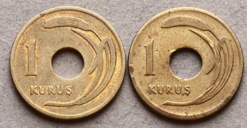 1948 Yılı 1 Kuruş (2 Adet) - ÇÇT TCM3197