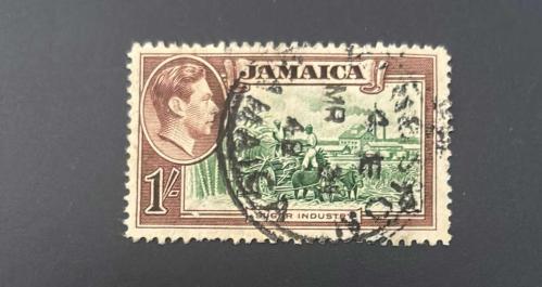 Jamaika Pulu - Jamaica Stamp - Postadan Geçmiş Pul Filateli -  Damgalı - Dünya Gıda Günü, Şeker Endüstrisi Temalı Pul, 3 PARA - YABANCI PULLAR -NOSTALJİK DOĞUM GÜNÜ HEDİYESİ