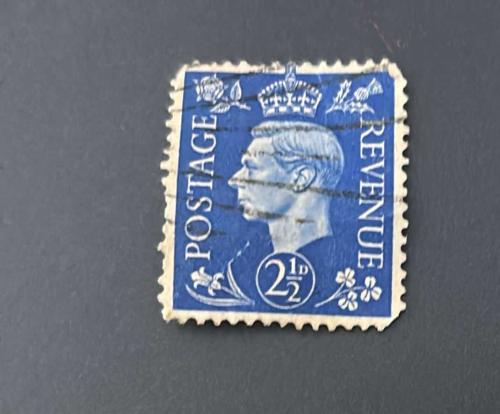 İngiltere Pulu - England Stamp - Postadan Geçmiş Pul Filateli - KRAL GEORGE VI. TEMALI PUL, 2 1/2 PARA - YABANCI PULLAR - NOSTALJİK DOĞUM GÜNÜ HEDİYESİ
