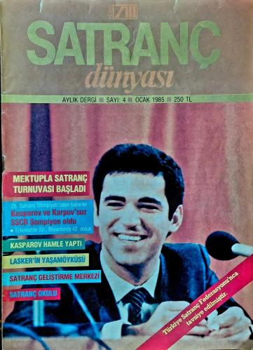 Dergi - SATRANÇ DÜNYASI (Sayı:4, 1985)