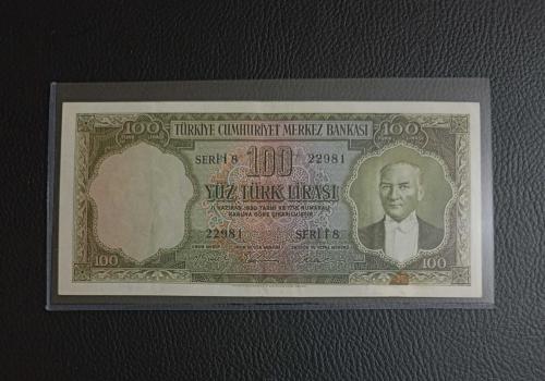 5. EMİSYON NADİR 2. TERTİP 100 LİRA ÇOK ÇOK TEMİZ KONDİSYONDA