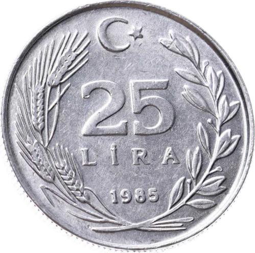 1985 Yılı 25 Lira - ÇİL TCM3228