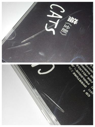 Cd Cats Soundtrack unoffical China Edition. 2 disk. Nadir Çin edisyonu. Diskler 10 üzerinden 9.5 Sorunsuz çalışıyor. Cd kabında birkaç çatlak var. Andrew Lloyd Webber'ın ünlü 