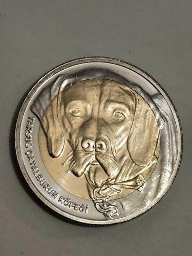 LOT.16 » Bimetal Hatıra Para Tarsus Çatal Burun Köpeği ÇİL