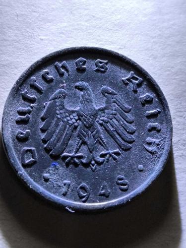 Yabancı madeni para Almanya 1948 iyi kondüsyonda