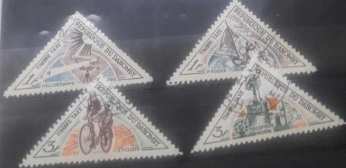 LOT.11 » DAHOMEY ÜÇGEN TİMBRE TAXE PULLARI