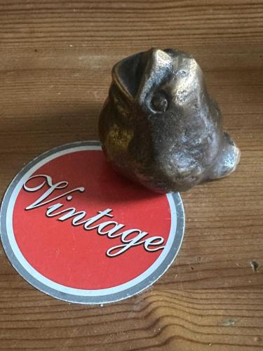 1950'ler dönemi Koleksiyonluk Alman dolgu bronz Yavru kuş, 357gr.!!! NADİR...