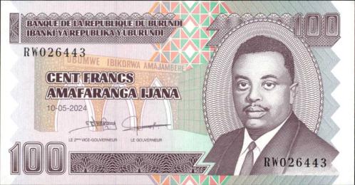BRUNDİ 100 FRANC ÇİL