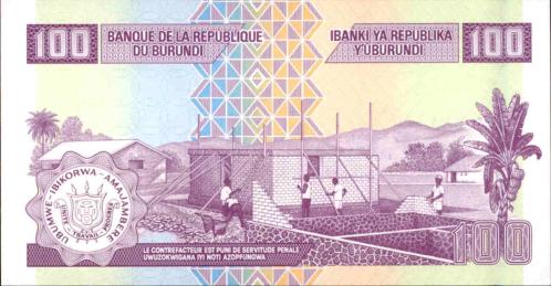BRUNDİ 100 FRANC ÇİL