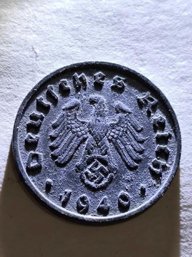 Almanya 1940 Nazi Yabancı Madeni para iyi kondüsyondadır