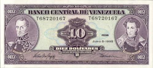 VENEZUELA 10 BOLİVARES ÇİL