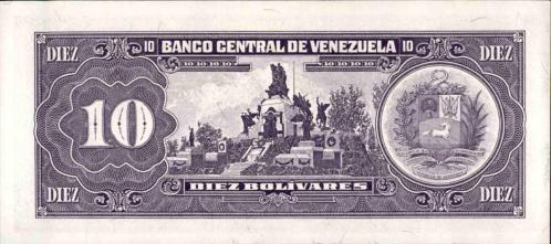 VENEZUELA 10 BOLİVARES ÇİL