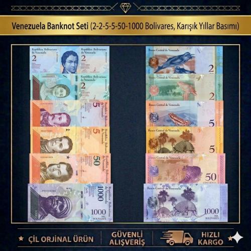 Venezuella Banknot Seti HEPSİ ÇİL