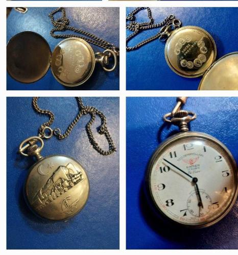 Cep saati, SİNGER CEP SAATİ SORUNSUZ.. T.C.DEVLET DEMİRYOLLARI ÇALIŞIR VAZİYETTE İSVİÇRE MALI  CEP SAATİ..