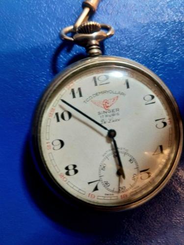 Cep saati, SİNGER CEP SAATİ SORUNSUZ.. T.C.DEVLET DEMİRYOLLARI ÇALIŞIR VAZİYETTE İSVİÇRE MALI  CEP SAATİ..