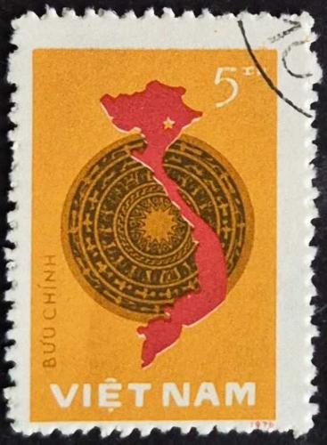 +++ VİETNAM DONG SON DAVULU , HARİTA     1978   - DAMGALI
