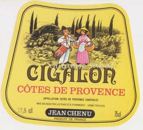 LOT.1 » Şarap Etiketi: Cigalon