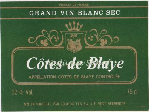 LOT.3 » Şarap Etiketi: Cotes de Blaye