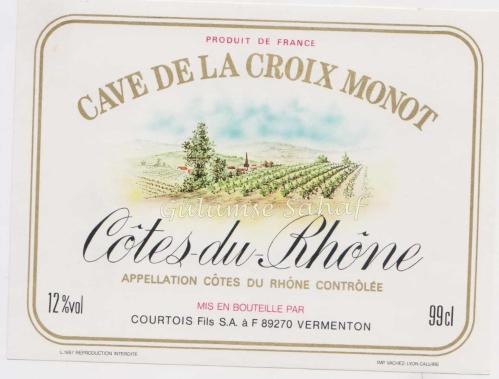 LOT.5 » Şarap Etiketi: Cotes du Rhone