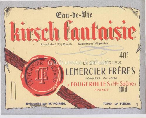 LOT.7 » Şarap Etiketi: Lemercier Freres, Kirsch Fantaisie
