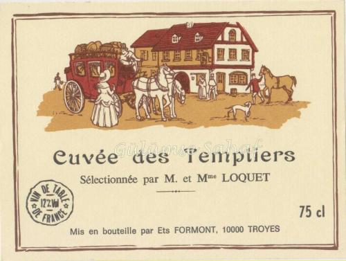 LOT.13 » Şarap Etiketi: Cuvee des Templiers