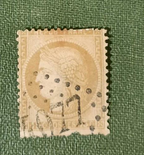 Fransa Ceres 1871_ nadir 15 cent _ damgalı