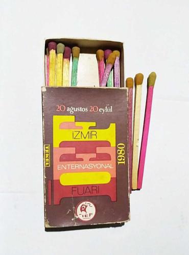 İzmir 1980 Enternasyonal Fuarı - Büyük boy, renkli  kibrit