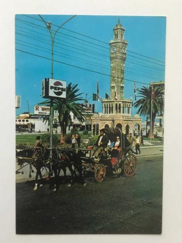 Saat kulesinden bir görünüş - İzmir - Kartpostal