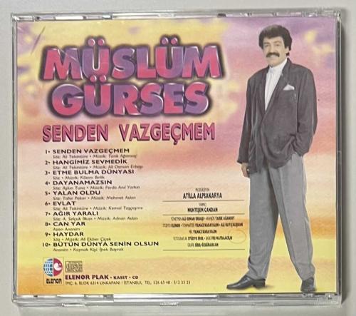 Müslüm Gürses Senden Vazgeçmem Cd (1994 Elenor Baskı)
