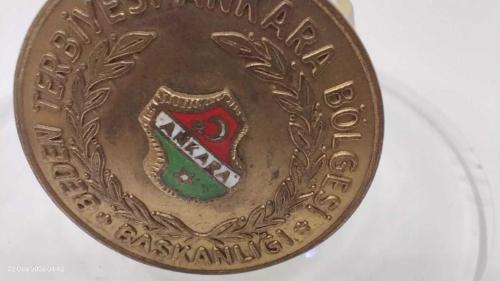 MADALYON, 1977 YILI ANKARA BEDEN TERBİYESİ BAŞKANLIĞI HATIRASI MİNELİ HATIRA MADALYON 307